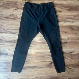 Spaulding Black Athletic High Rise Active Leggings Size Large